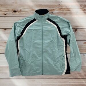Vintage Reebok Jacket Womens Large‎ Mint Green Windbreaker Lightweight 90s Y2K